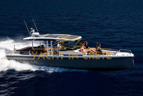 axopar 37 day boat trips to santorini from rethymno