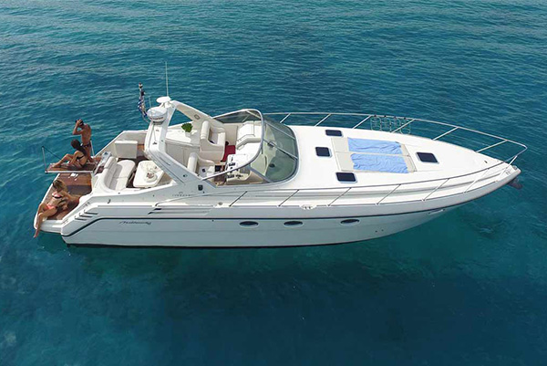 cranchi 41ft day boat trips from agios nikolaos to santorini