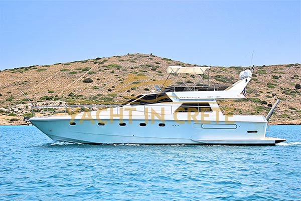 Ferretti 52s day boat trips from agios nikolaos