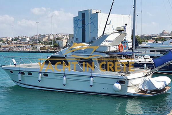 Fairline Squadron 50 one week sailing trips to west crete from heraklion